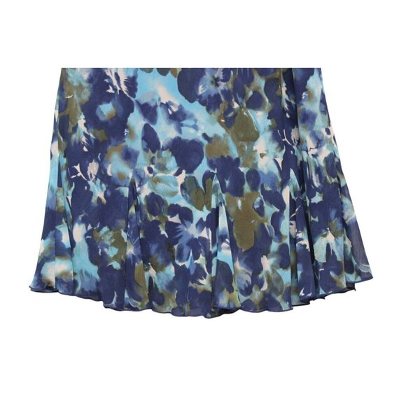 Dressbarn Skirt Size Medium Y2K Floral A-Line Flare Flowy Lightweight Grunge - Picture 9 of 10